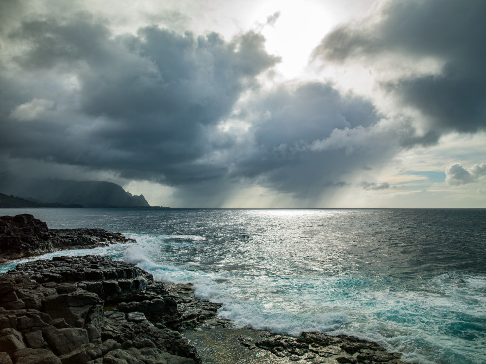 Hawaii Rocks And Rain 3 Photography Art | OMS Photo Art Store