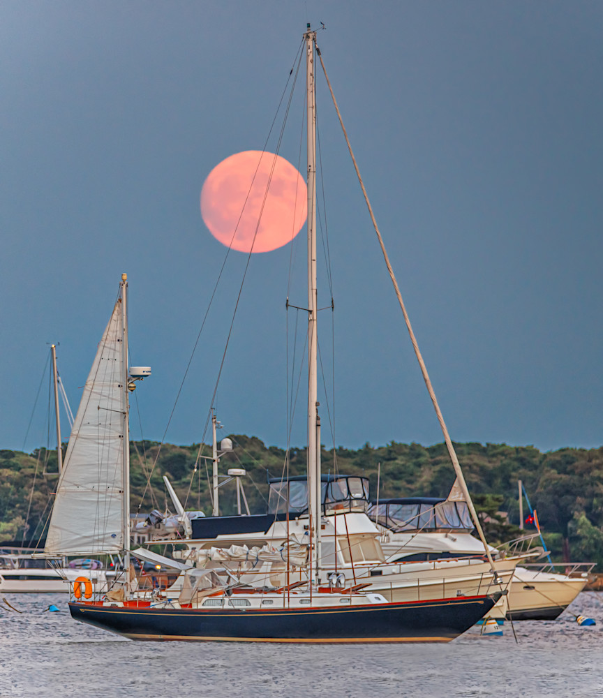 Sailboat Moonrise Art | Michael Blanchard Inspirational Photography - Crossroads Gallery
