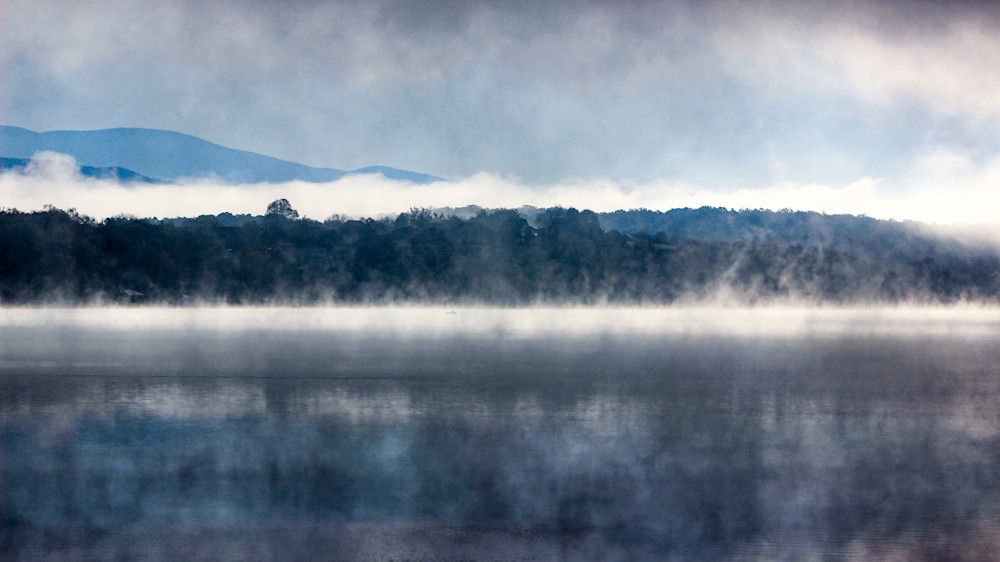Early Morning Smoky Mountain Fishing Boat Photography Art | DCD Dixon Fine Art Photography
