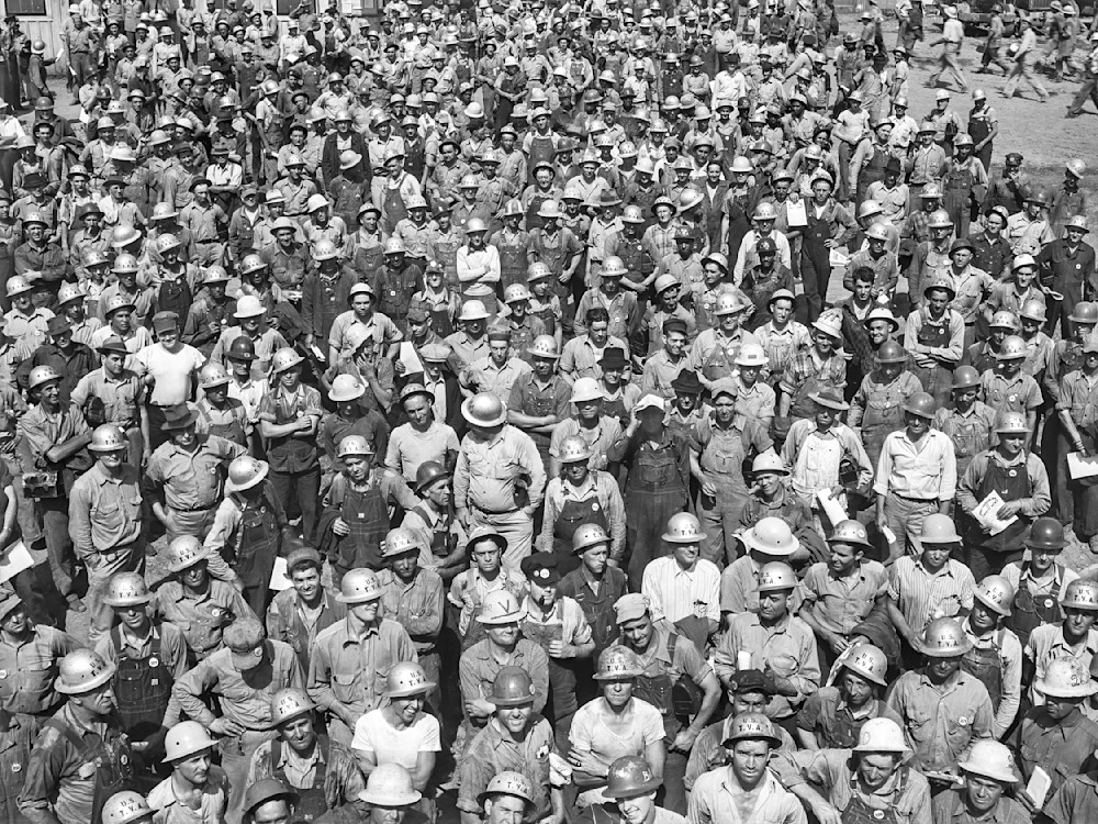 1,300 Men Working Day Shift At Fort Loudoun Dam, Tennessee. 1942  Photography Art | Arthur Rothstein Legacy Project LLC
