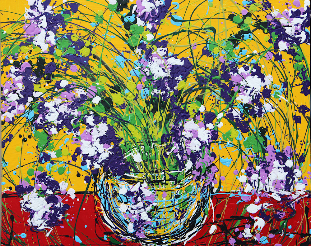 Still Life Flowers Yellow Art | Julian Raven Artist, LLC