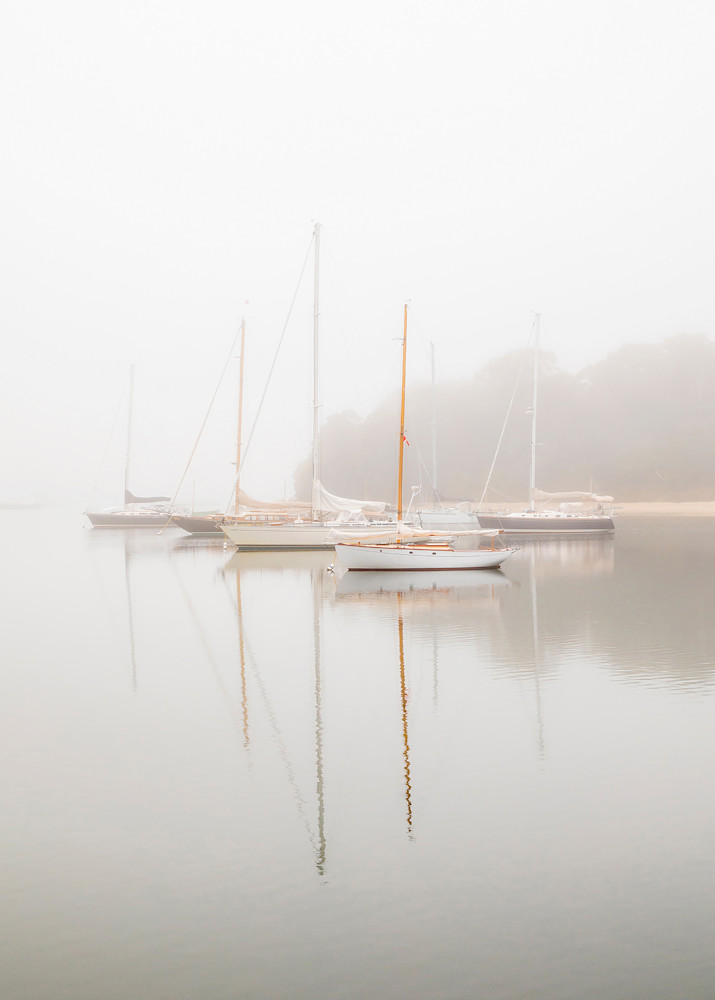Sailboats In Fog Photography Art | Doug Adams Photography