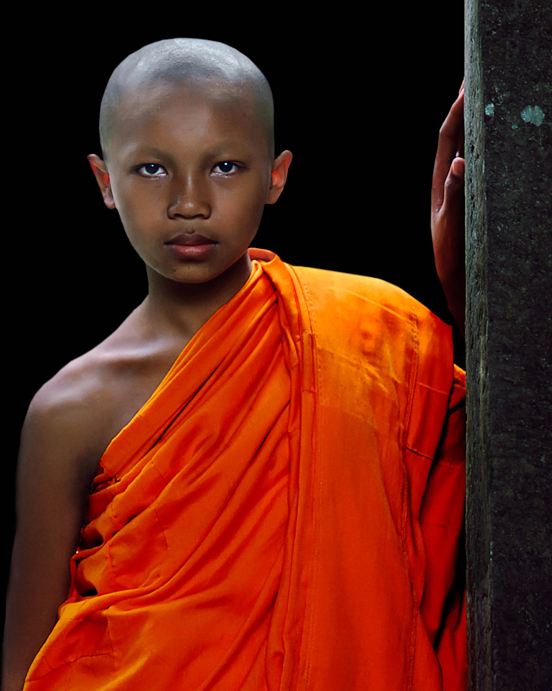 Young Monk Of Angkor Wat Photography Art | Doug Adams Photography