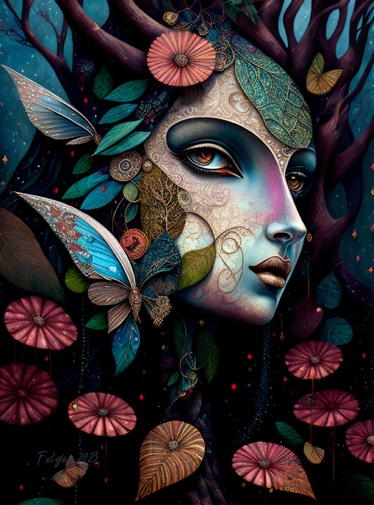 Butterfly Woman  Art | Jacob Folger Artist