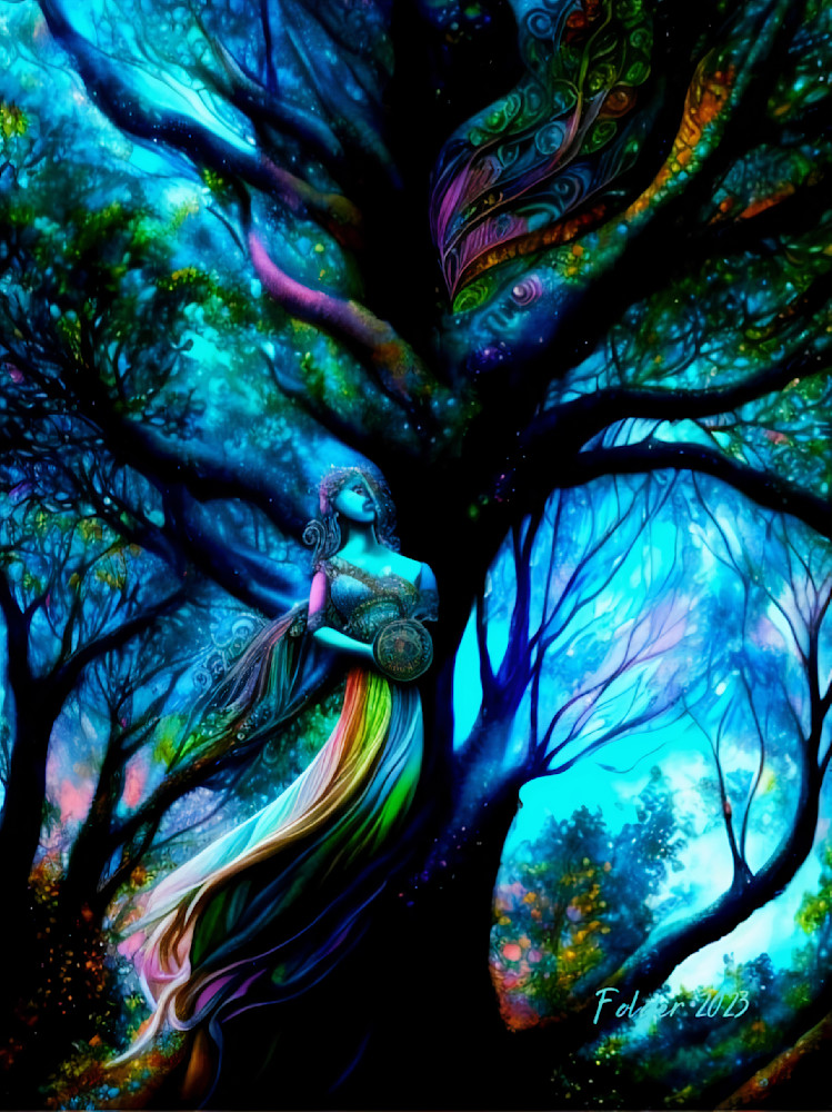 In The Tree Goddess Mist Art | Jacob Folger Artist