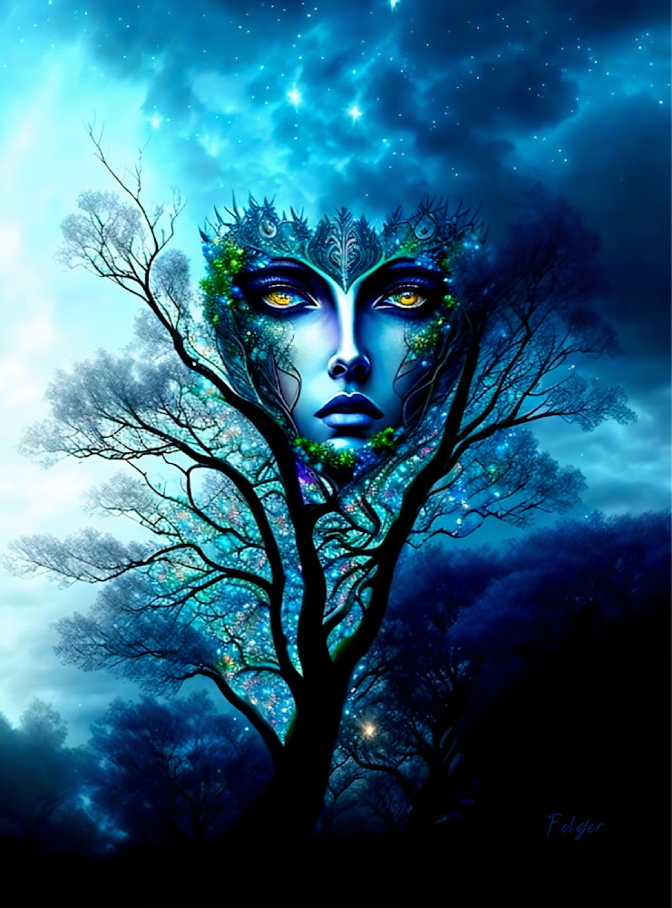 Whispering Tree Woman  Art | Jacob Folger Artist