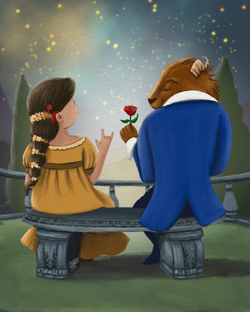 Beauty And The Beast.   Cochlear Implant Art | Priscila Soares 