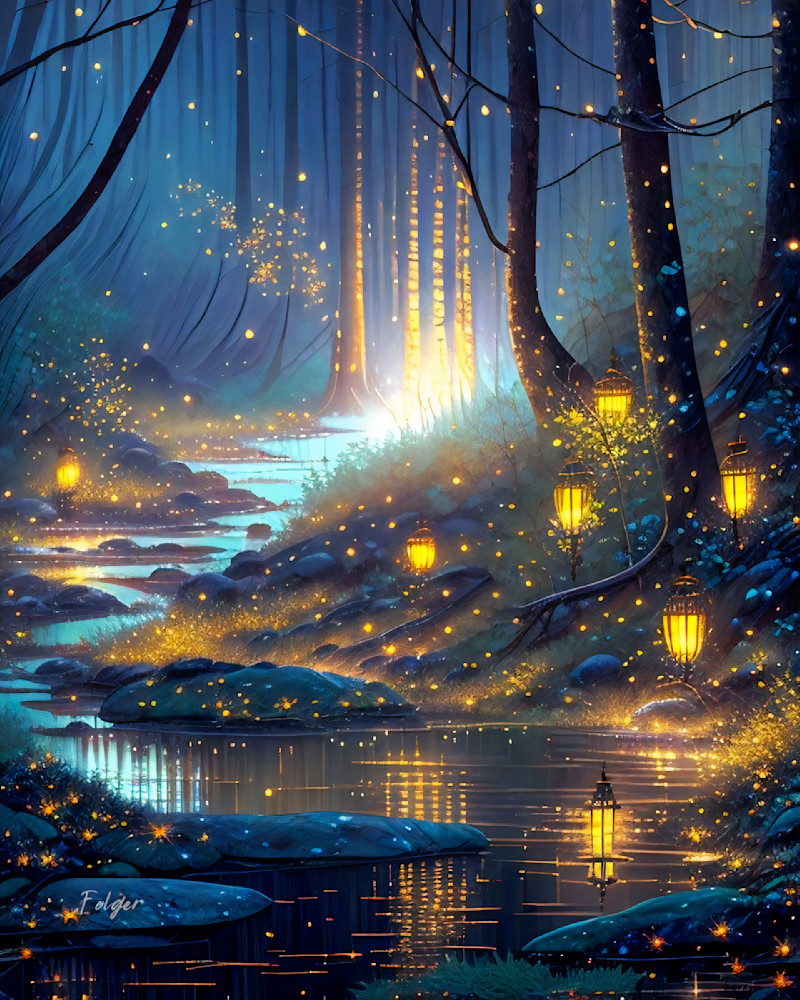 On Golden Creek  Art | Jacob Folger Artist