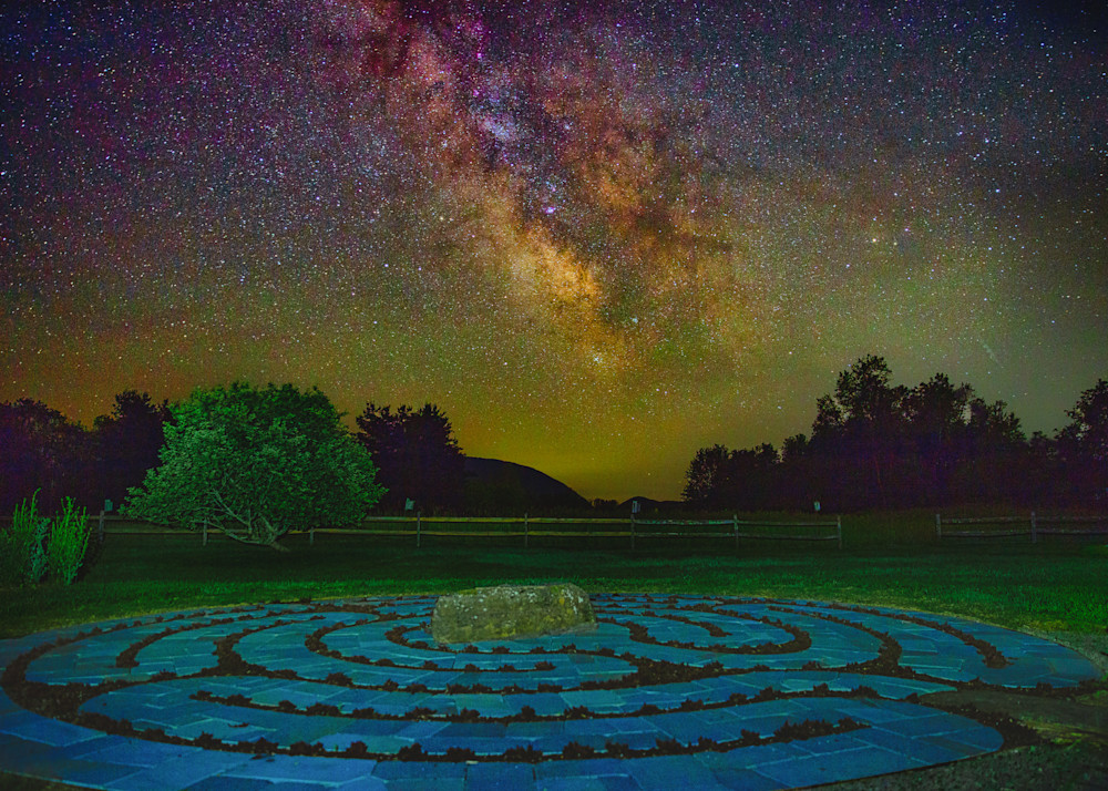 Milky Way & Labryinth On The Solstice Photography Art | Anne Majusiak Photography