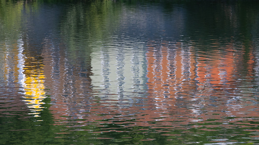 Water Reflections Of Homes Art | Leiken Photography