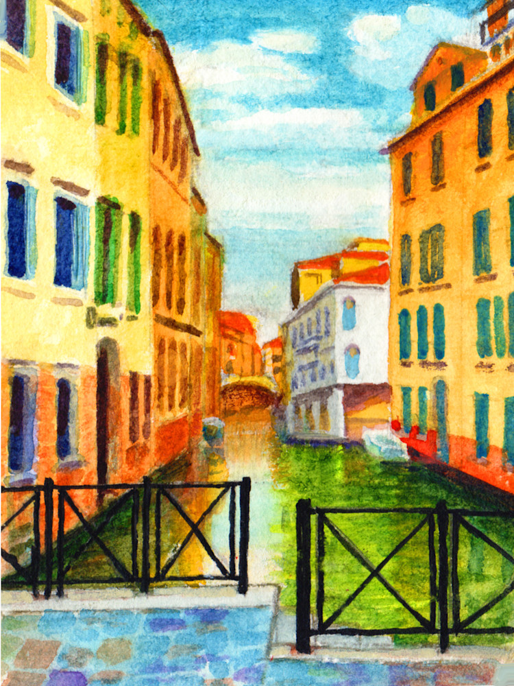 Sketch: Santa Sofia Canal, Venice Art | Alan Falk Art