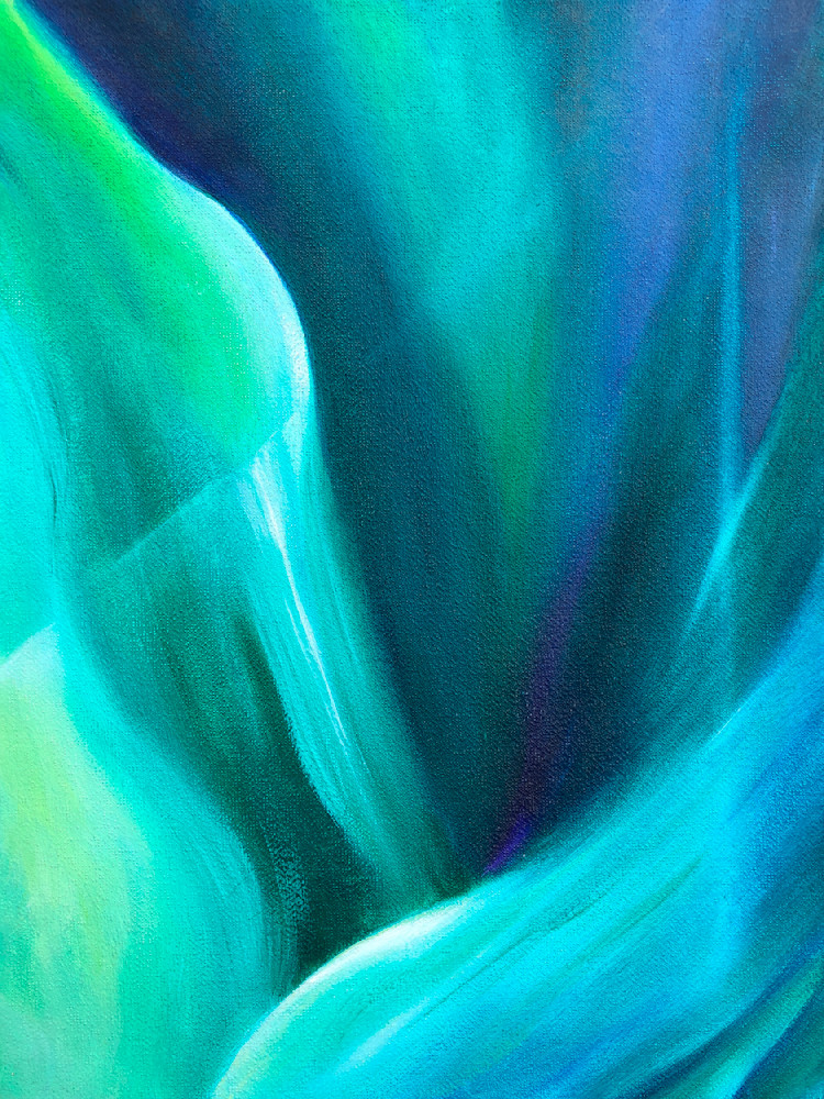 aurora, green, blue, ethereal, night, arctic, cool colors