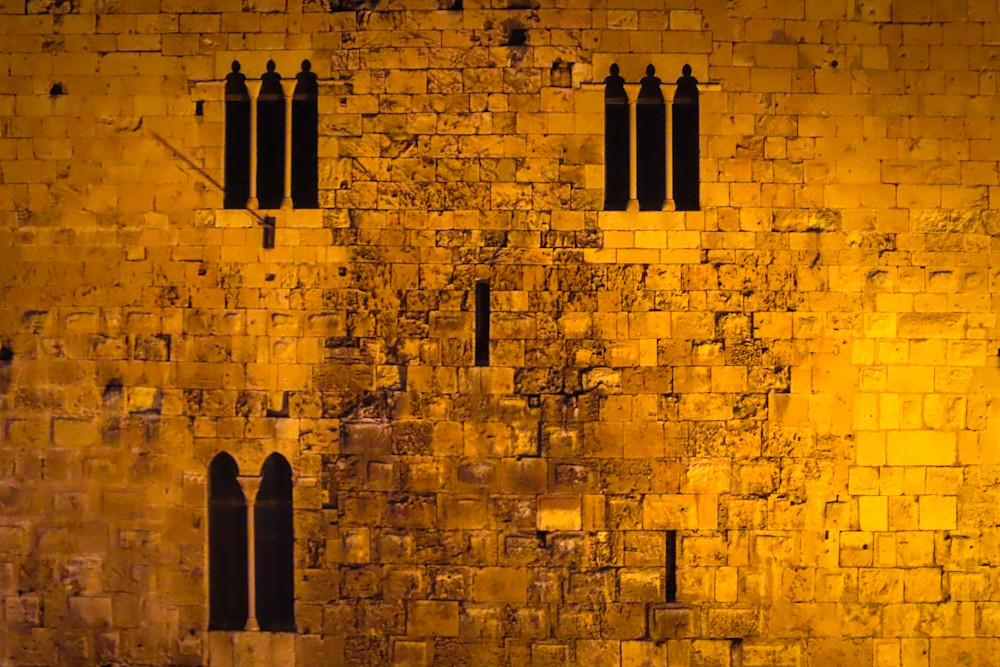 Castle Wall at night in Tarragona | Eugene L Brill