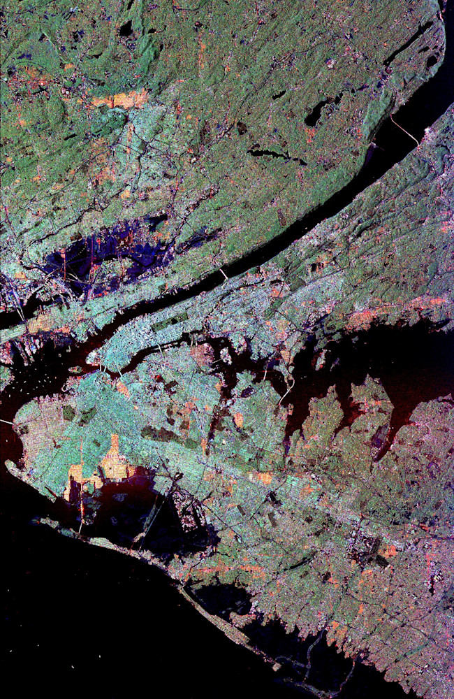 Space Radar Image of New York City