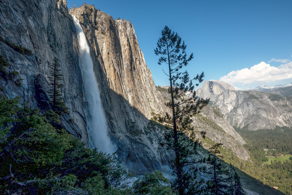 Upper Yosemite Falls and Half Dome