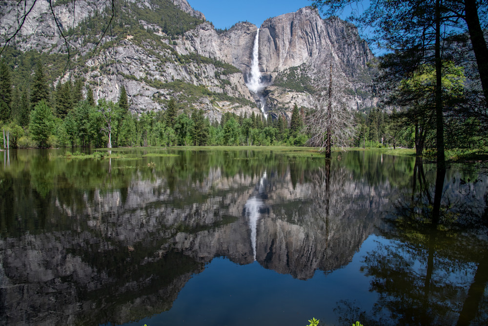 Upper Yosemite Falls reflection