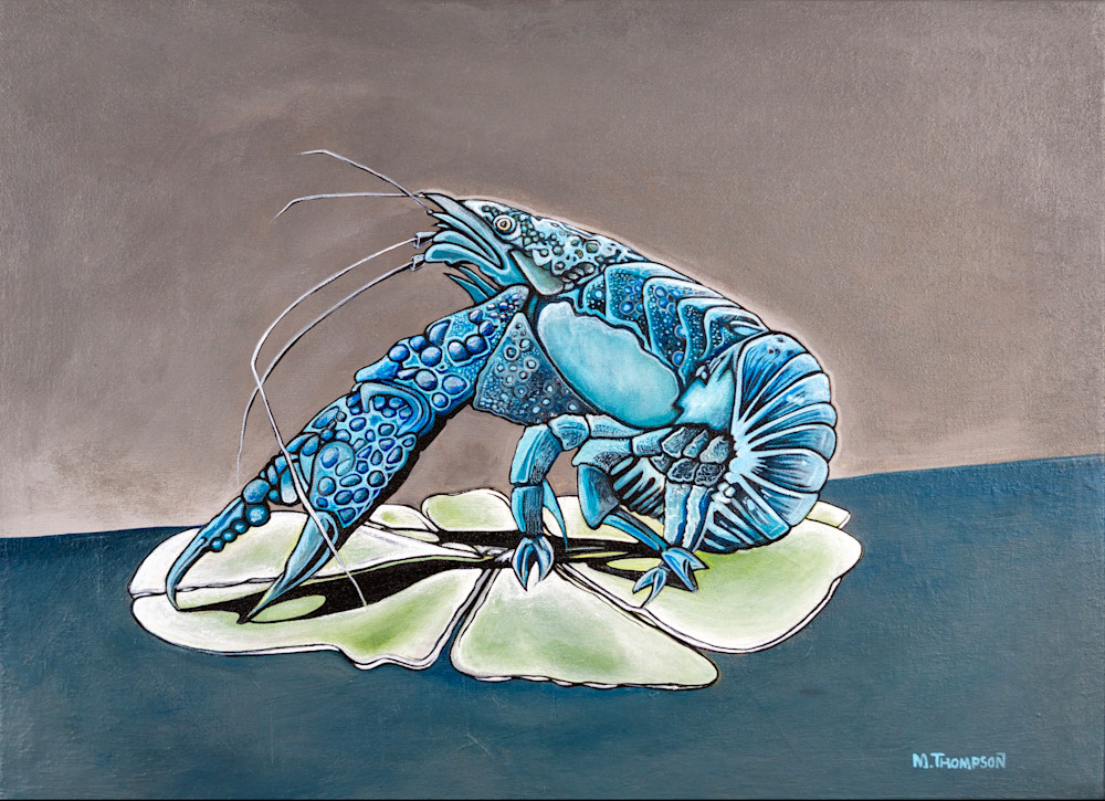 Blue Crawfish Art | Matt Thompson Art
