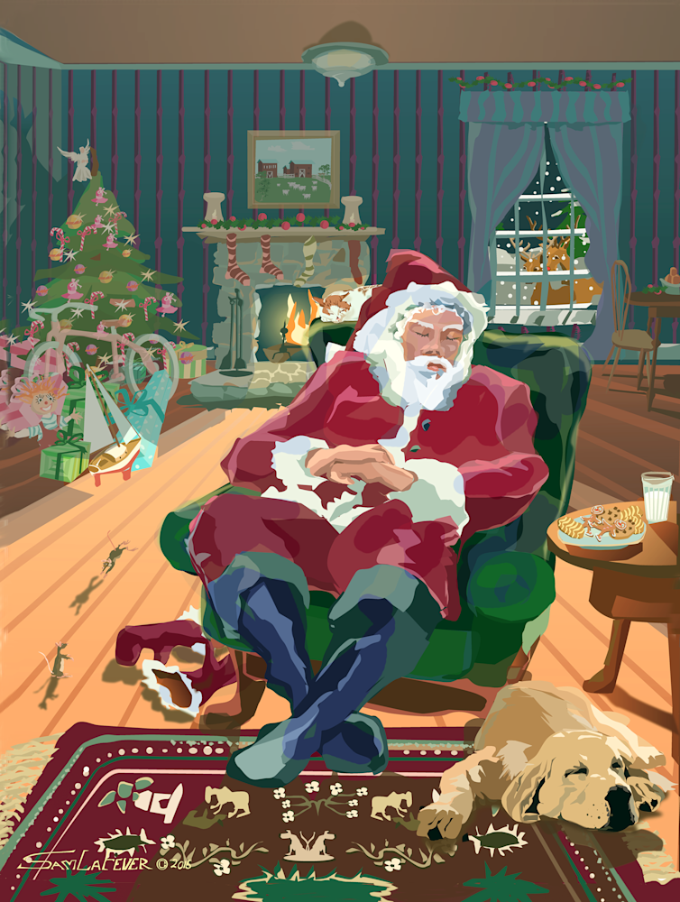 Santa And The Dog | Sam LaFever