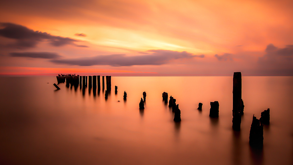 Weathered Pier Photography Art | Black Label Gallery