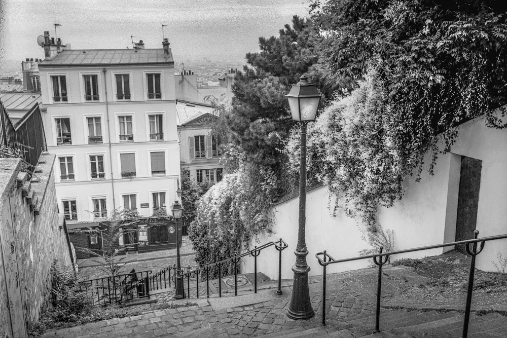 Montmartre Stairs 3 Bw Photography Art | Europa Photogenica     Barbara van Zanten