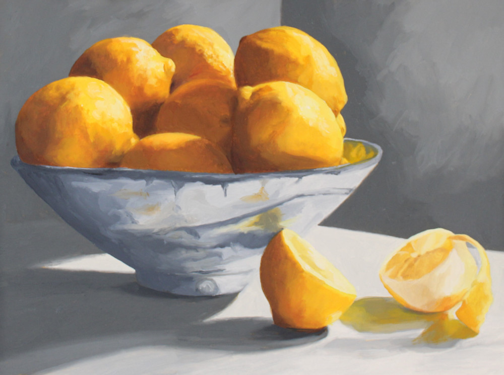 Eat Your Fruits And Vegetables, Lemons Art | Helen Vaughn Fine Art