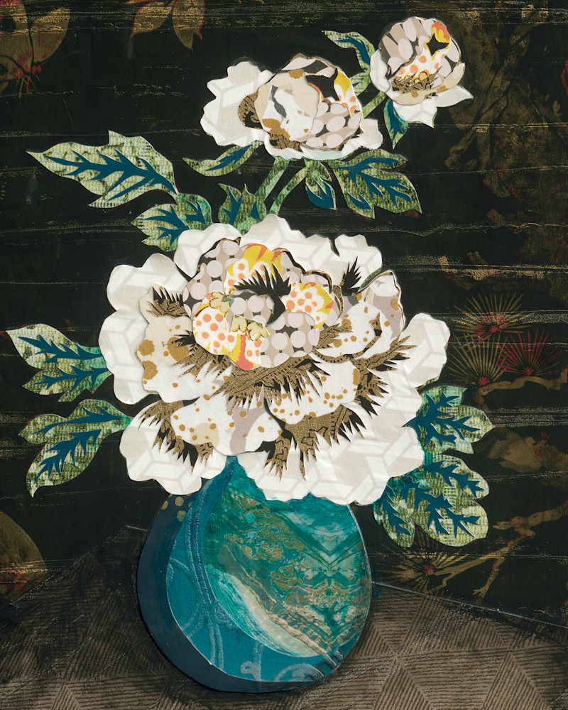 Vase With White Flowers