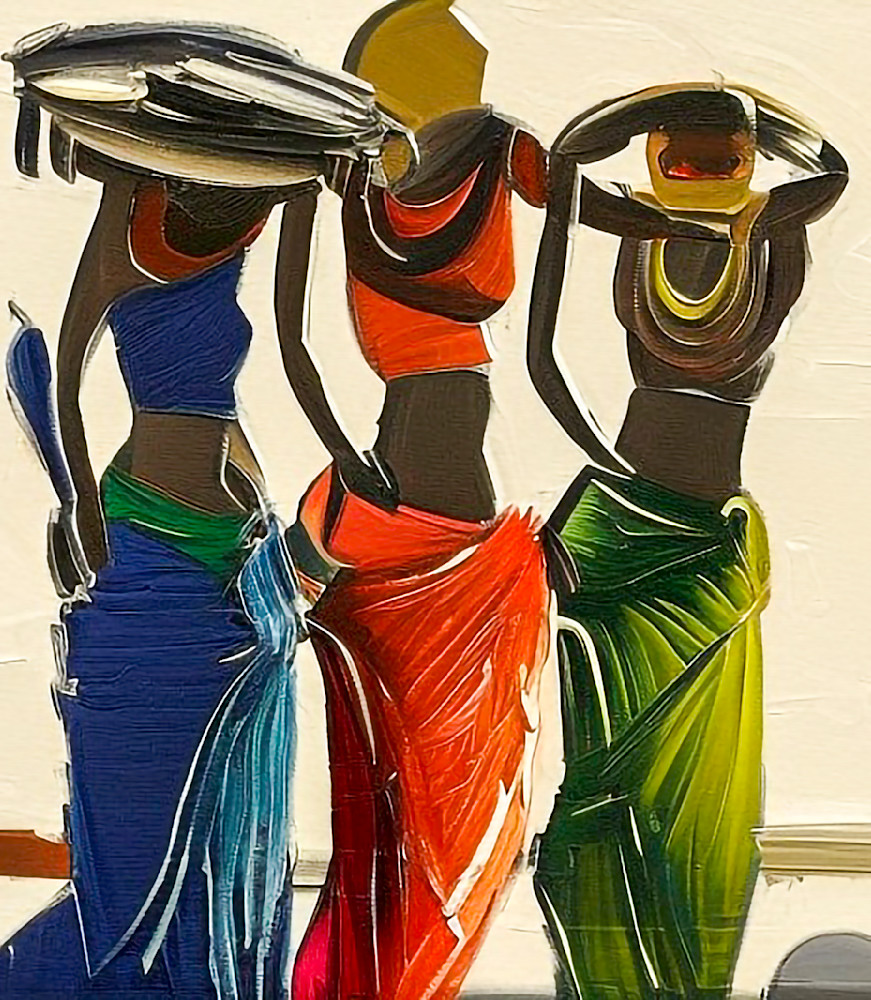 Off To Market Art | Afrikan World Art