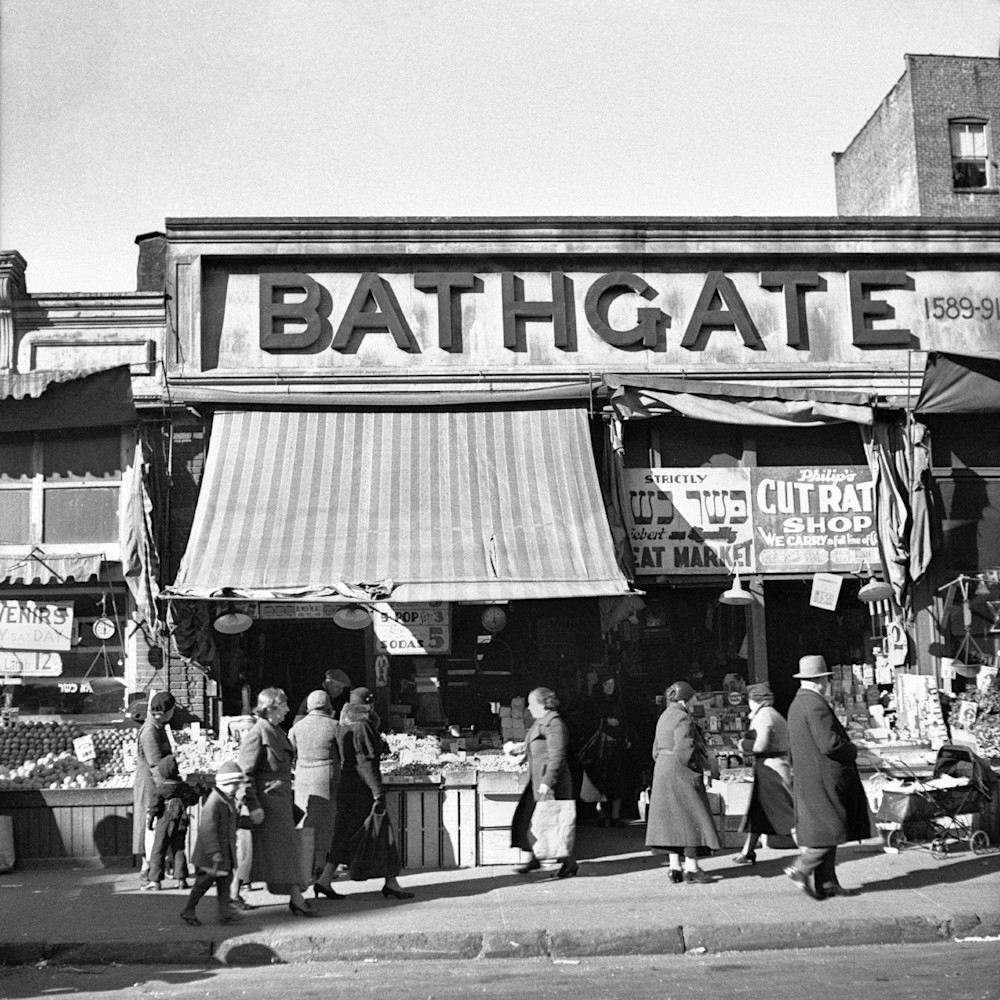 Scene Along Bathgate Avenue. Bronx, New York. 1936 Photography Art | Arthur Rothstein Legacy Project LLC