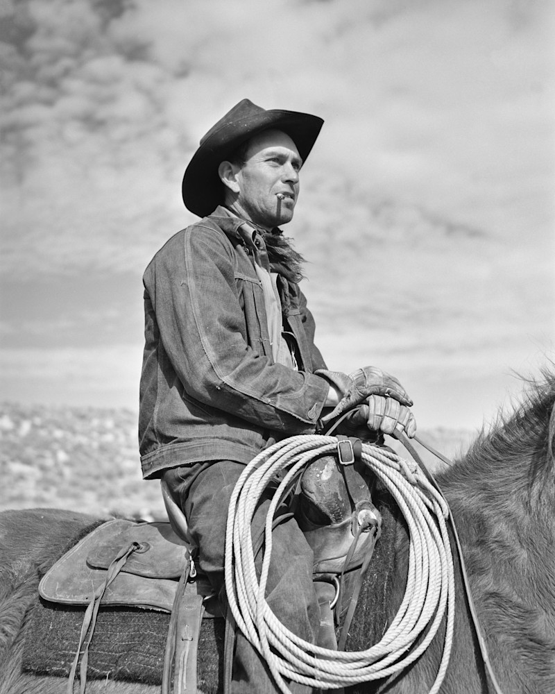 Cowhand. Elko County,  Nevada. 1940 Photography Art | Arthur Rothstein Legacy Project LLC