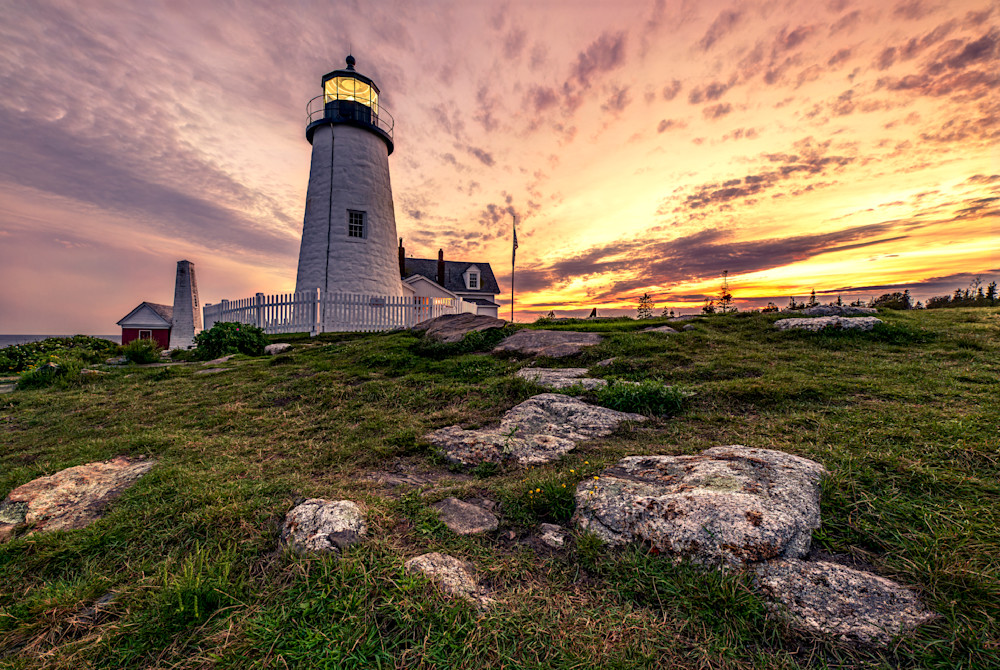 Twilight at Pemaquid Point Lighthouse — Maine fine-art photography prints