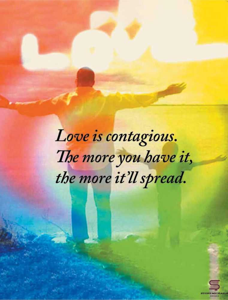 Love Is Contagious Art | Stone Michaels Books & Prints, LLC