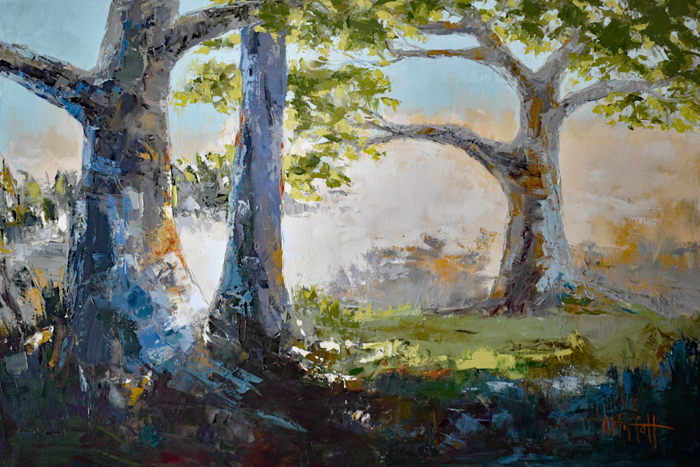 Giclee Art Print - Pastel Florida Sunset- by contemporary Impressionist April Moffatt