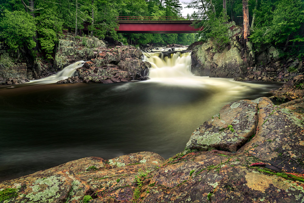 Bridge Over Hulls Falls — New York waterfalls fine-art photography prints