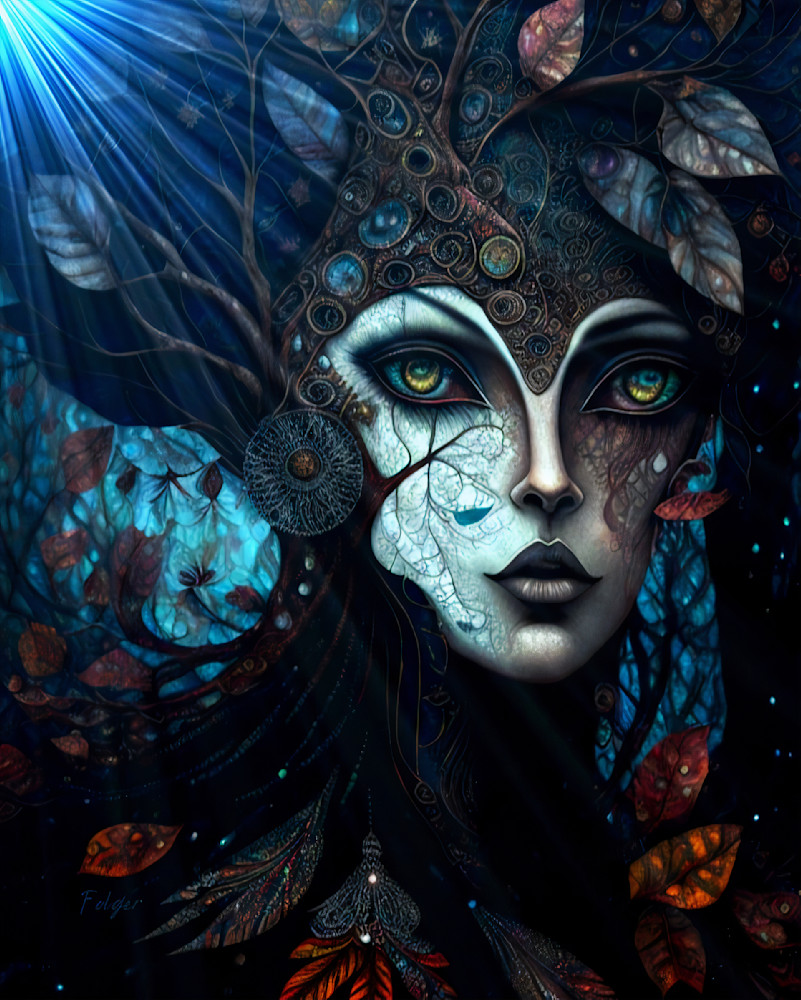 Green Eyed Woman  Art | Jacob Folger Artist