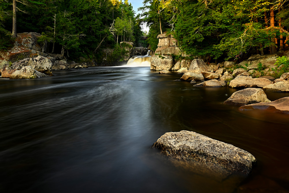Below Flume Falls — New York waterfalls fine-art photography prints