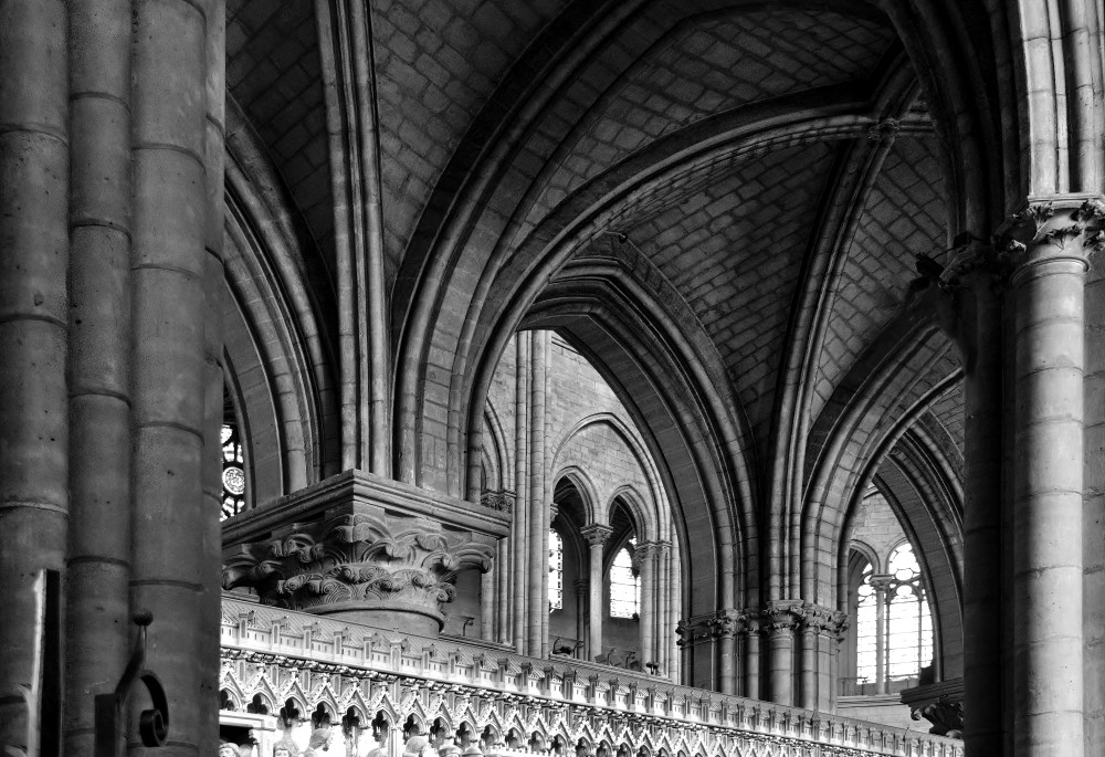 Notre Dame 7 Bw Photography Art | Marcel Photo Studio