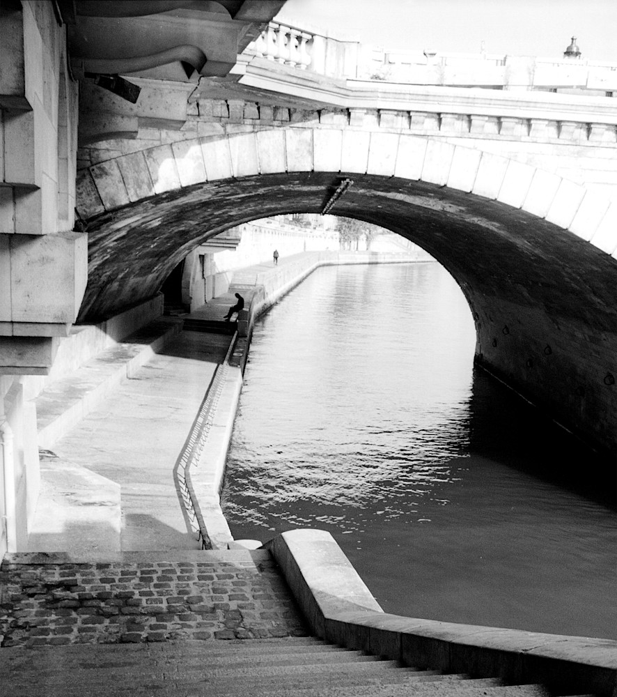 Pont Neuf Silhouette Bw Photography Art | Europa Photogenica     Barbara van Zanten