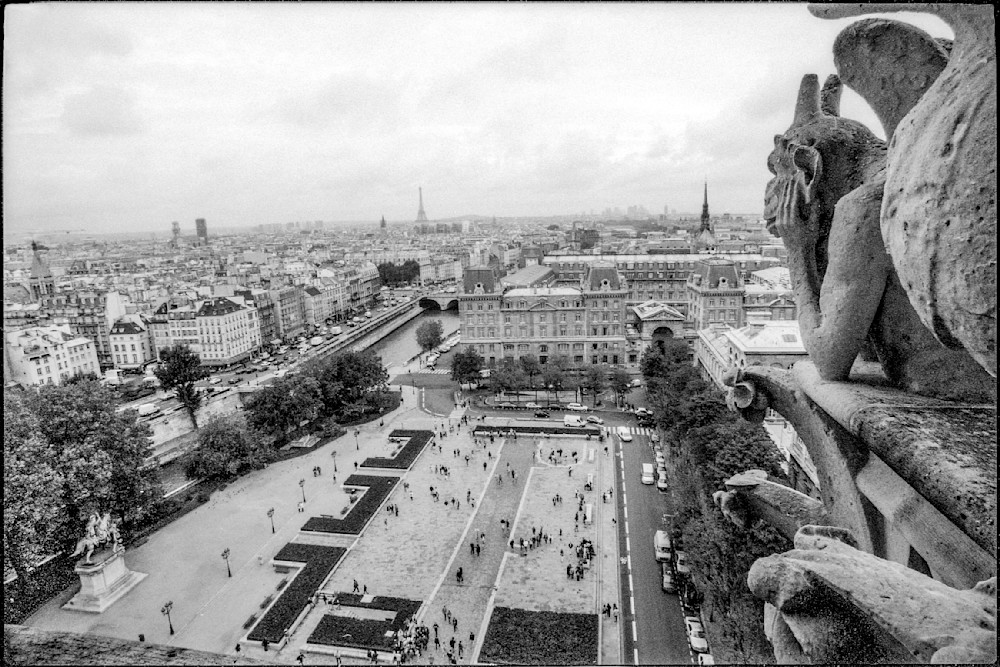 View From Notre Dame 2 Bw Photography Art | Europa Photogenica     Barbara van Zanten