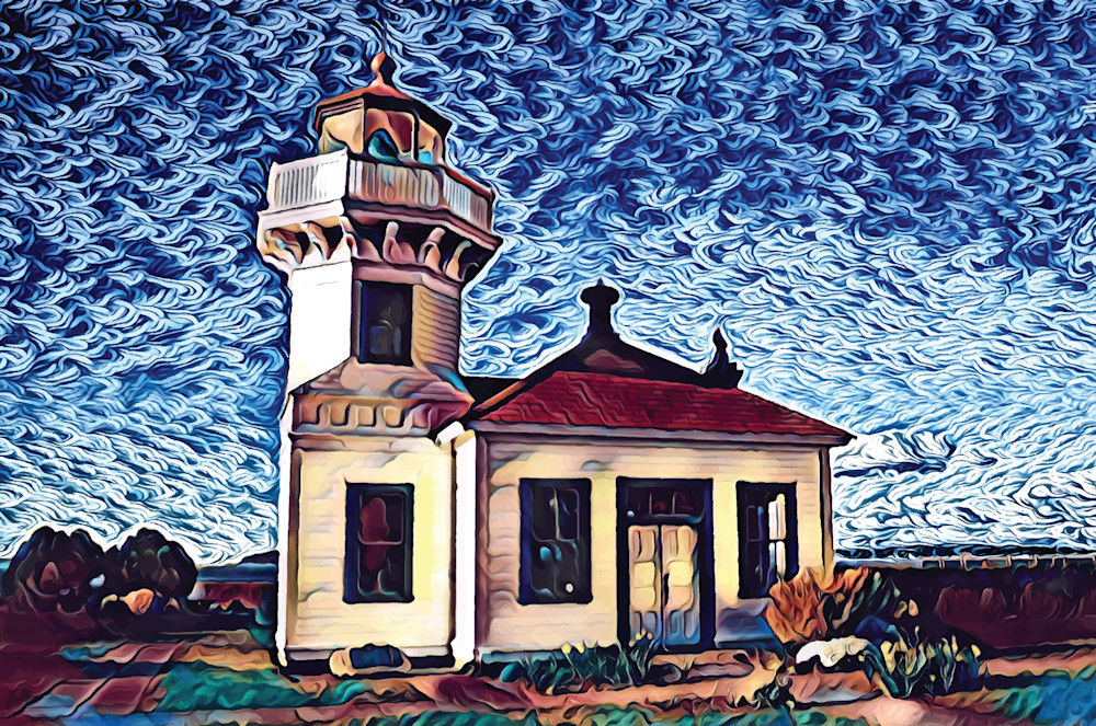 Blue Sky Lighthouse
