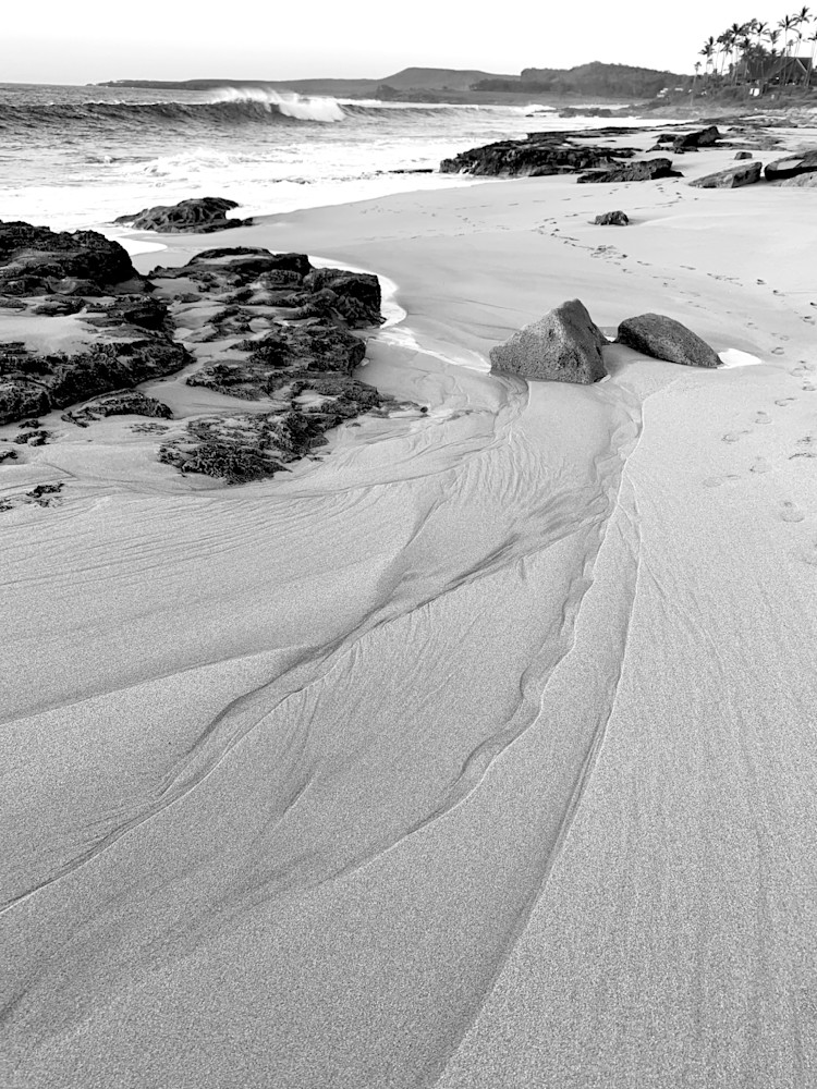 Kepuhi Beach   Black & White Art | carolmeckling