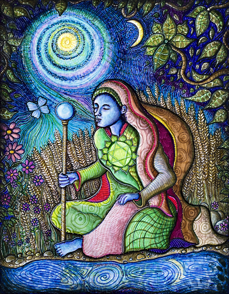 tarot empress gift drawing divine feminine art by Kristen Palana