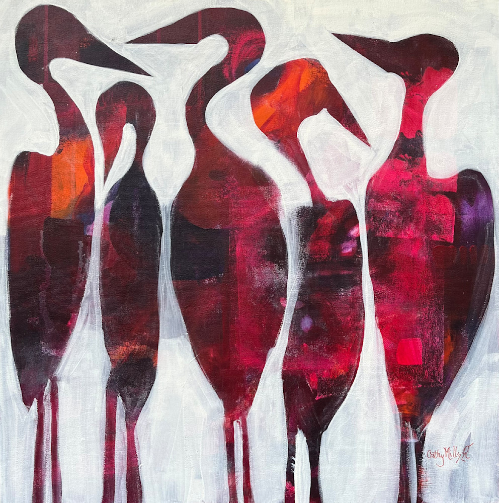 They Talked Together  Art | Cathy Bader Mills Fine Arts