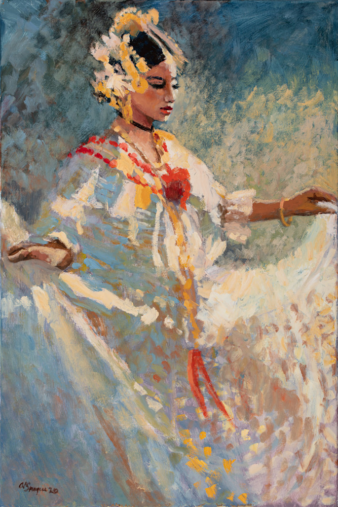 Pollera En Oro  Art | Sprague Art