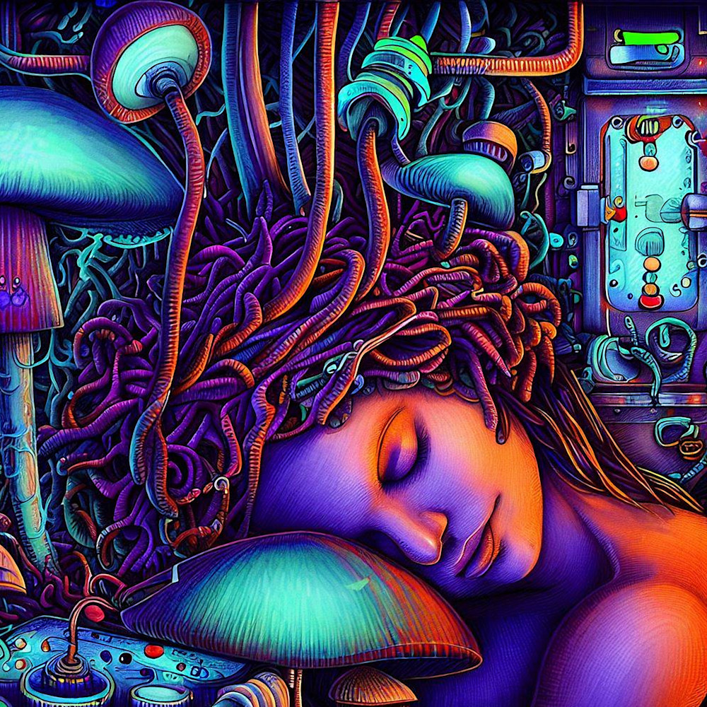 Mycological Bliss Series 1 Image 6 Art | Digital Dystopia