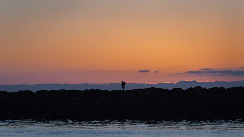Sunset Fisherman Photography Art | LightScapeImagery.com