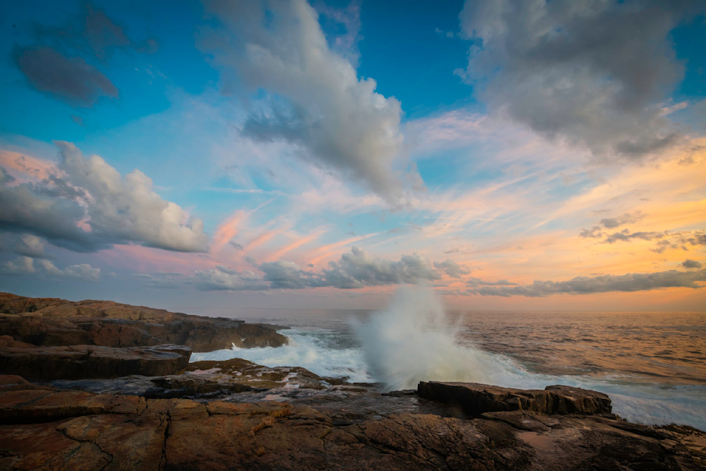 Schoodic Point Sunset Photography Art | Monteux Gallery