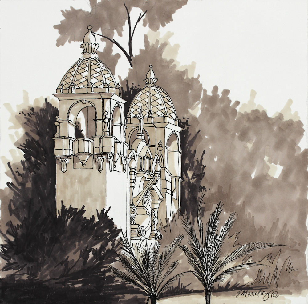 Balboa Park Towers Reproduction Art | E.Moseley Studio