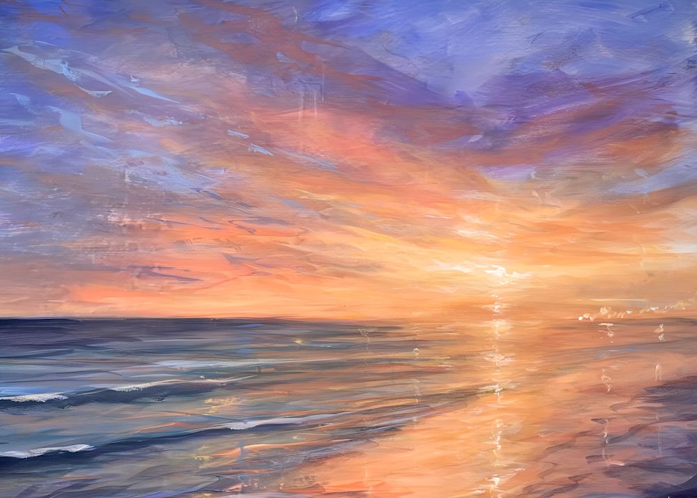 Heavens Sunset By Sunscapes Art