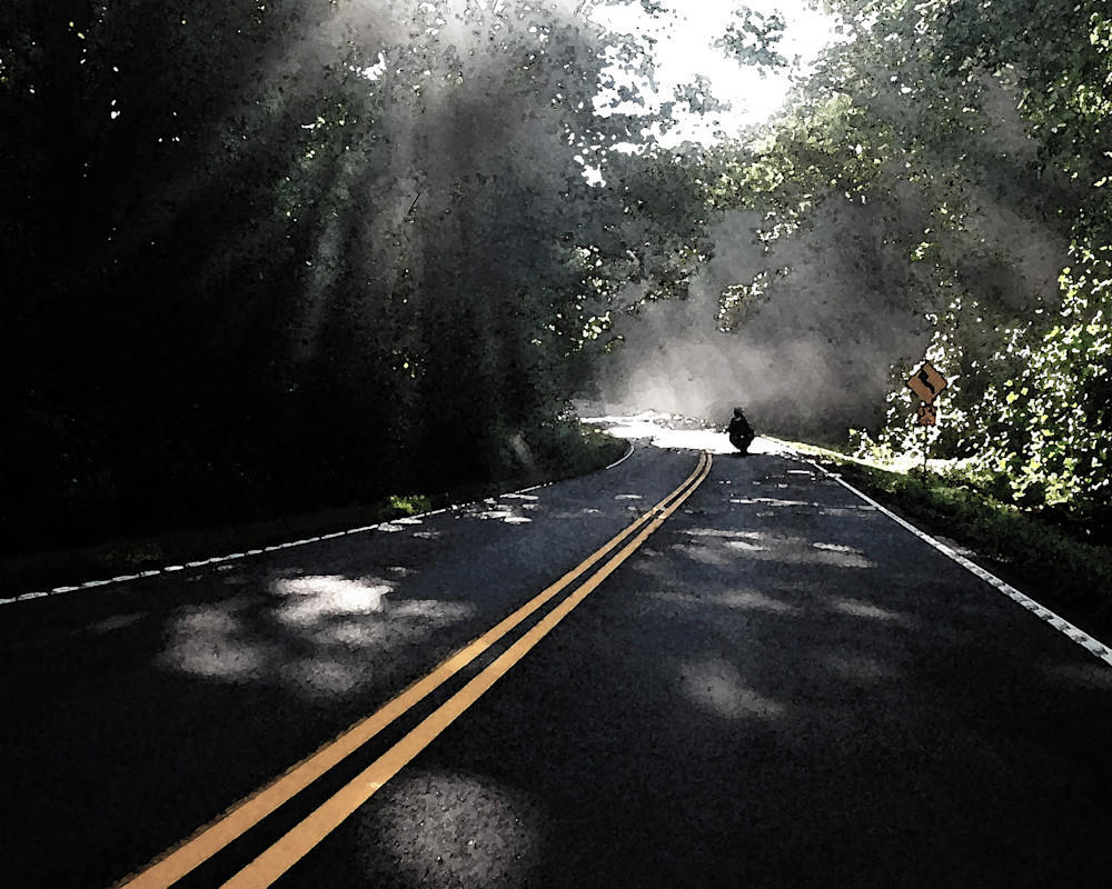 Riding through the light