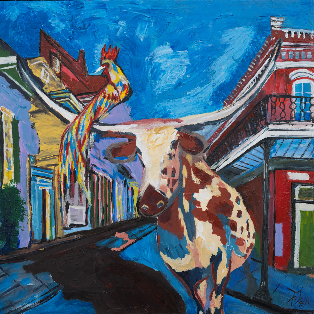 Bull Walk Don't Run Art | Epaul Julien Studio 